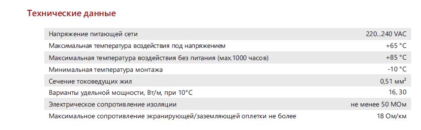 Extherm LXTC30-2CR Саморегулирующийся нагревательный кабель строительного применения (кровли, трубы) 30 Вт/м, термопласт