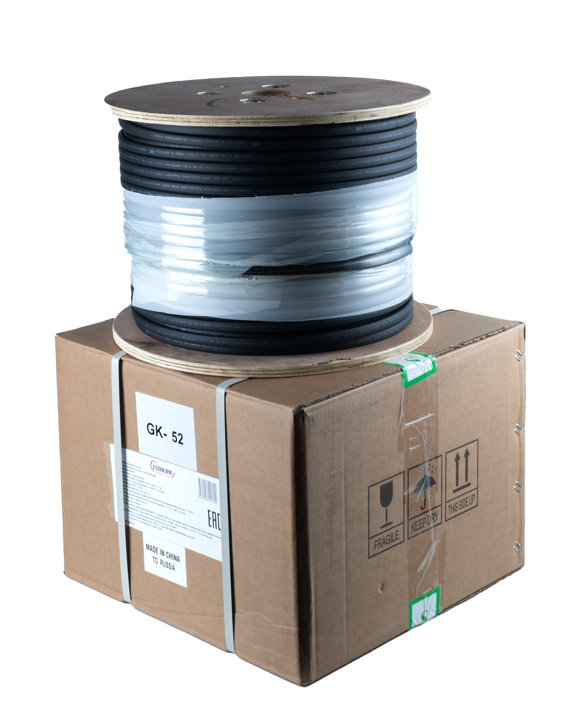 Extherm 23LXHTR2-CT Саморегулирующийся нагревательный кабель 23 Вт/м, 10AWG, фторопласт, long line