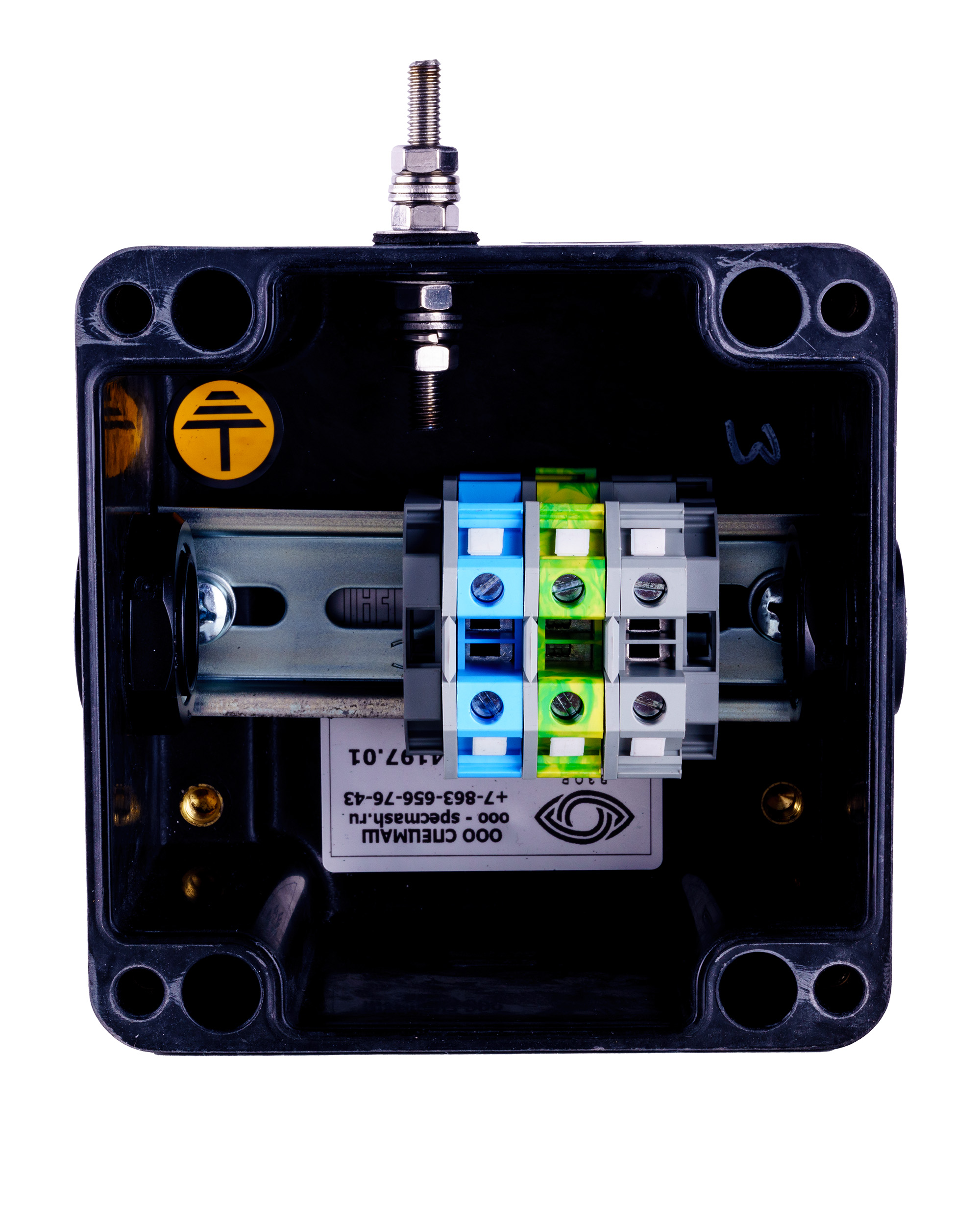 Extherm sborka 1P/1L-Jbox Коробка клеммная взрывозащищенная с индикацией питания соединительная. Для подключения или концевой заделки нагревательной секции, 2 отверстия под М25, клеммная колодка 3 модуля 10 мм2