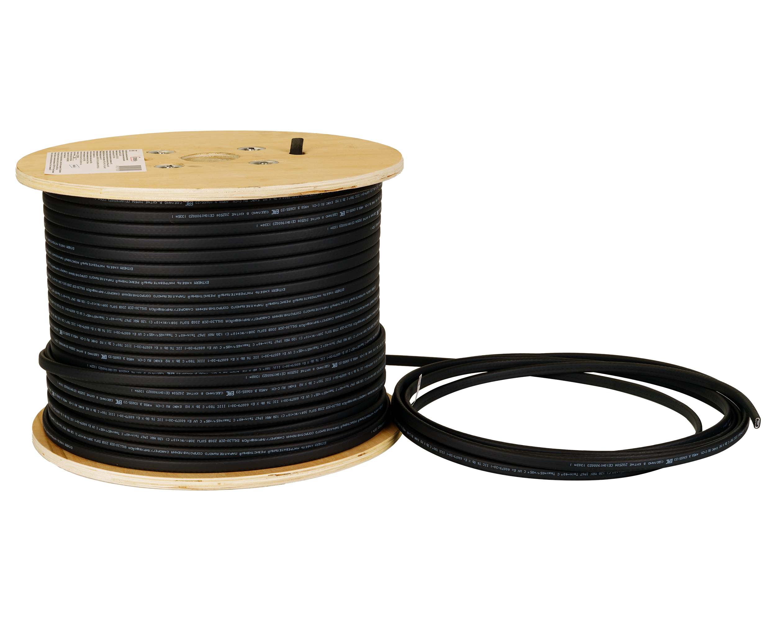 Extherm SXLL20-2CR Саморегулирующийся нагревательный кабель строительного применения (трубы) 20 Вт/м, 16AWG, термопласт