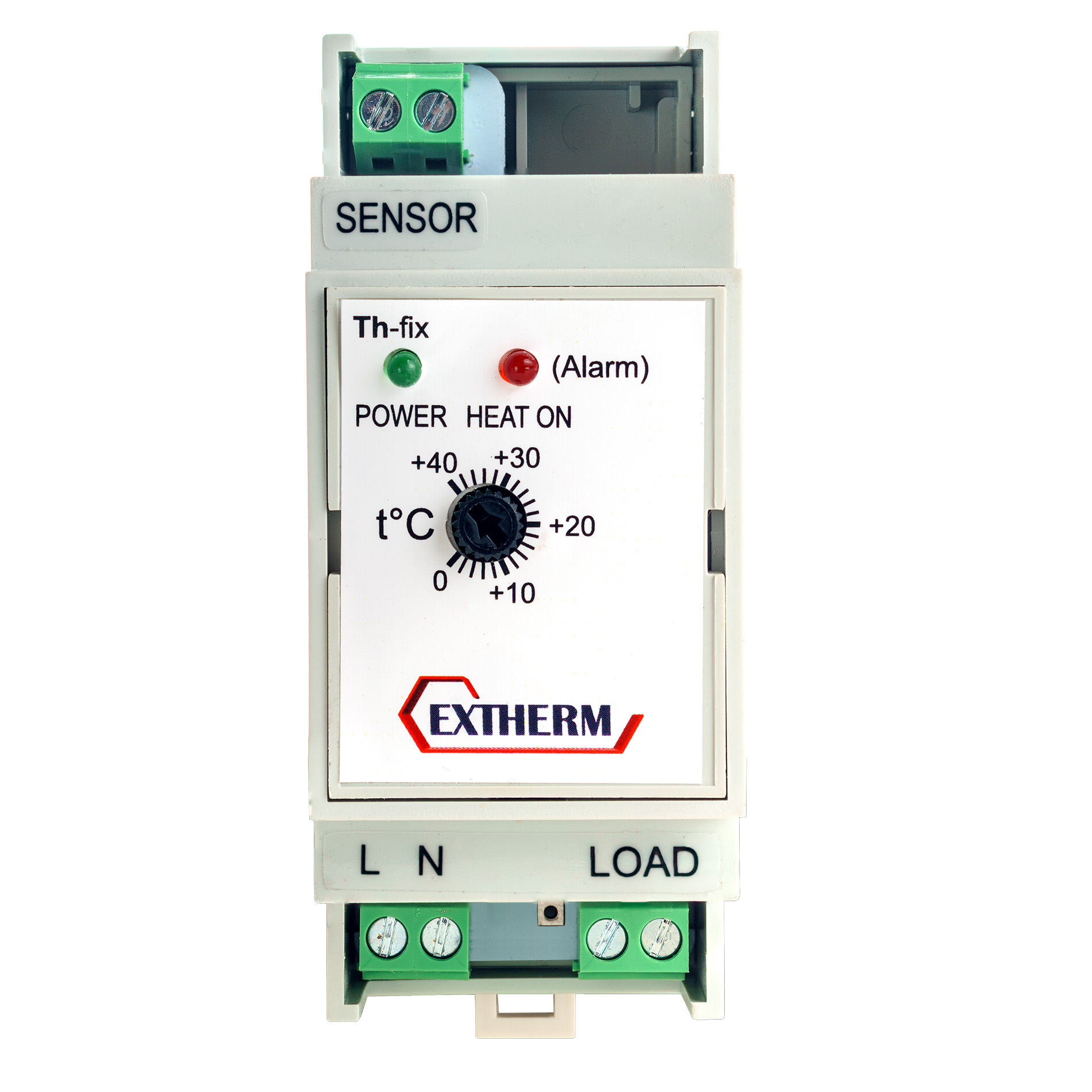 EXTHERM Th-fix Термостат для управления системой электрообогрева на трубопроводах/резервуарах с фиксированным гистерезисом (в комплекте с датчиком температуры воздуха)