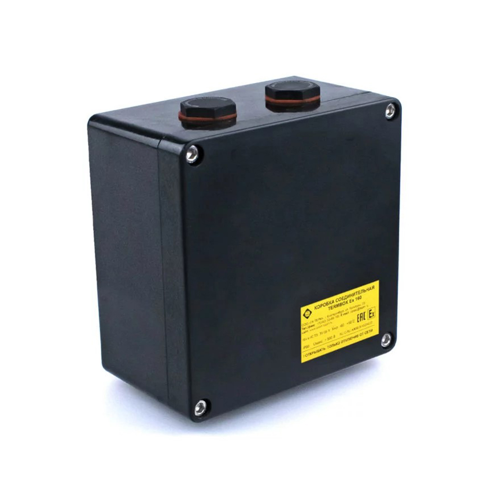 Extherm TermBox Ex 160 Коробка соединительная без опоры для соединения и разветвления кабелей нагревательных саморегулирующихся 160*160*92 мм, УХЛ1, IP66, 1Ex e llC T6...T3GbX