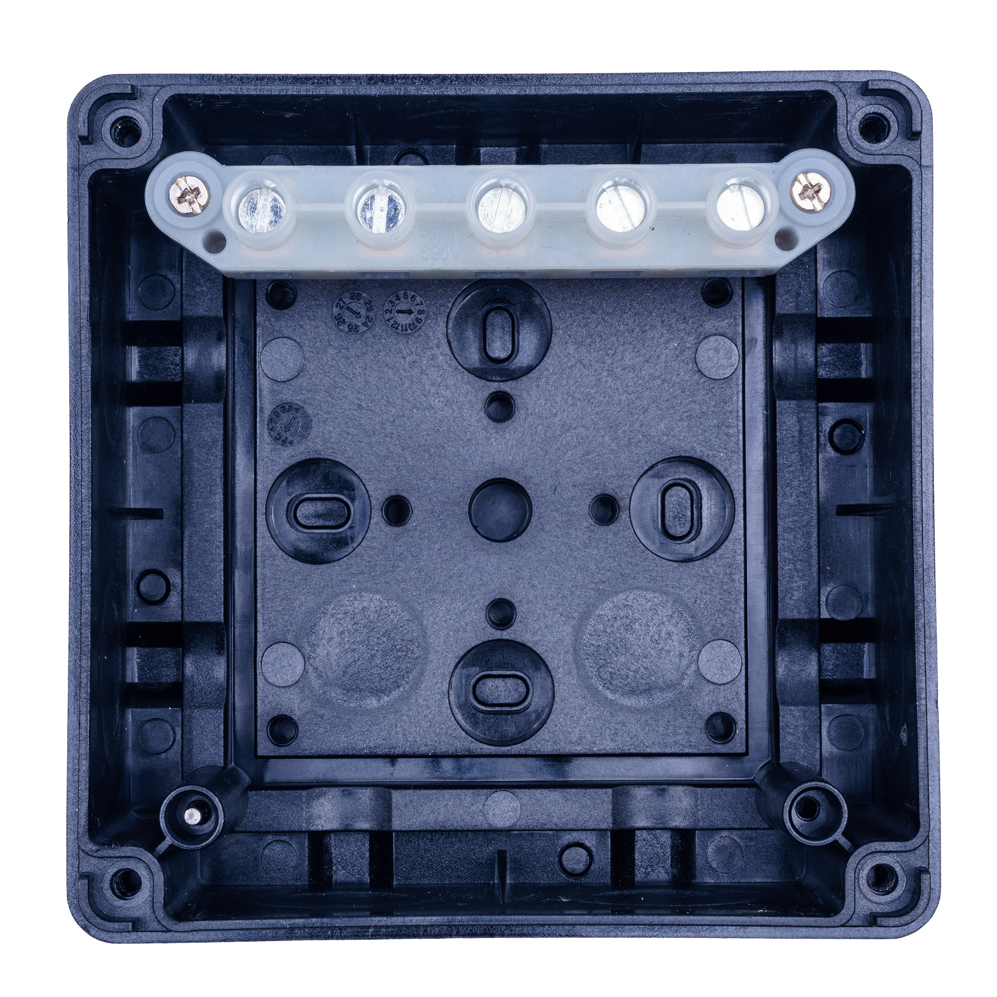 Extherm JB-60-BL Коробка распределительная, IP 66, черная, в комплекте с клеммным рядом 5х6 мм², 41А