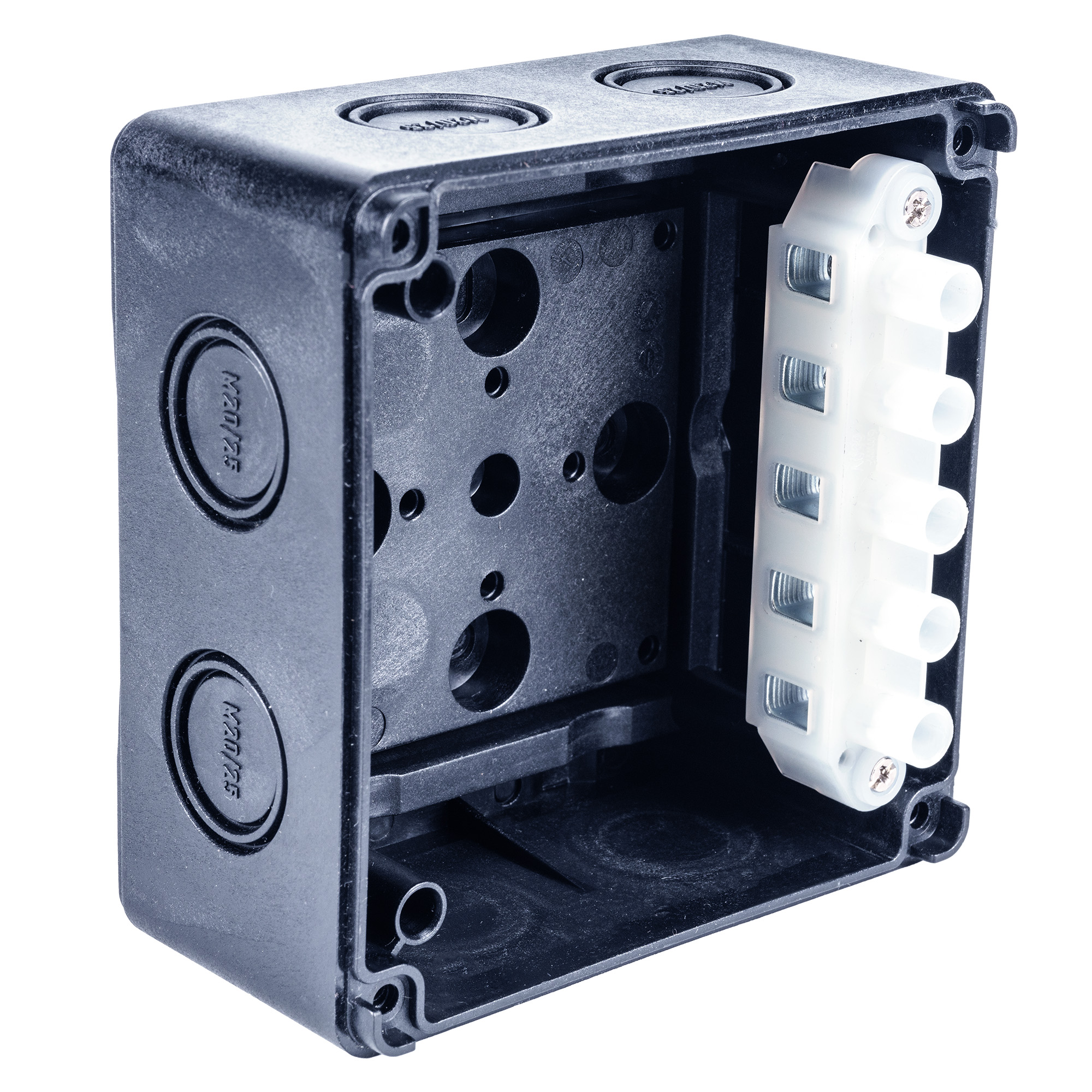 Extherm JB-60-BL Коробка распределительная, IP 66, черная, в комплекте с клеммным рядом 5х6 мм², 41А
