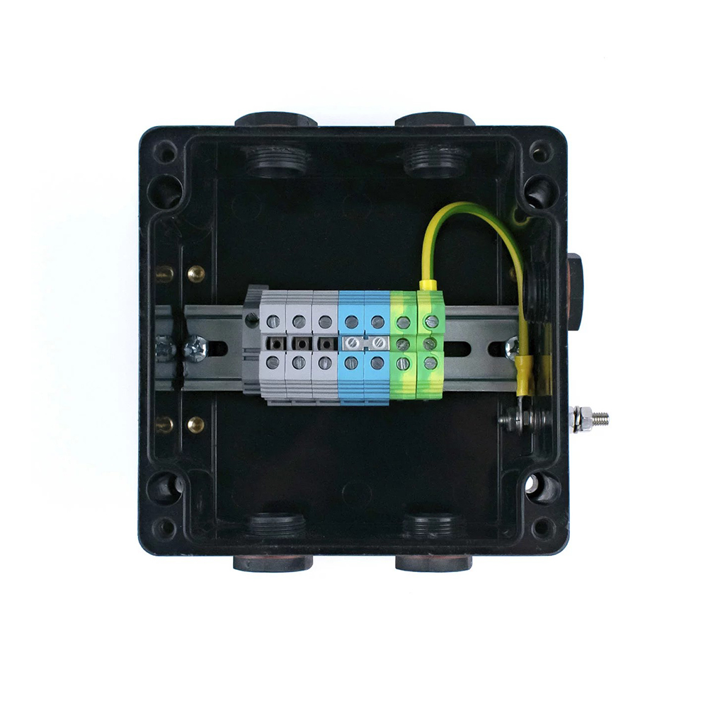 Extherm TermBox Ex 160 Коробка соединительная без опоры для соединения и разветвления кабелей нагревательных саморегулирующихся 160*160*92 мм, УХЛ1, IP66, 1Ex e llC T6...T3GbX