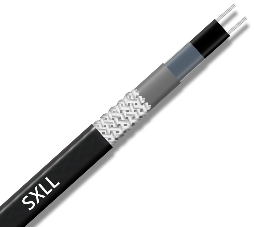 Extherm SXLL16-2CR Саморегулирующийся нагревательный кабель строительного применения (трубы) 16 Вт/м, 16AWG, термопласт