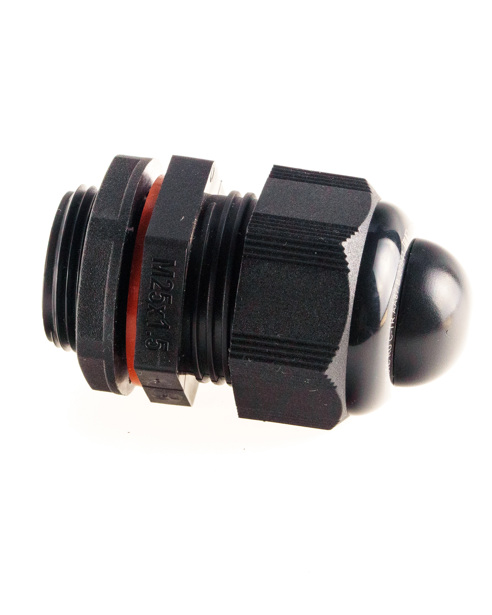 Extherm BM-X6S-LP (DS) Кабельный ввод взрывозащищенный М25х1,5 с уплотнением для небронированного силового кабеля Ø10-18мм, с уплотнительным кольцом и контргайкой, полиамид