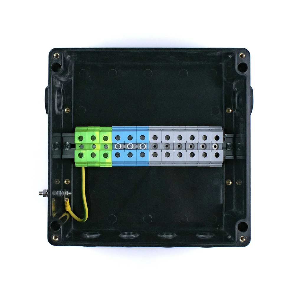 Extherm TermBox Ex 255-32 Коробка клеммная взрывозащищенная для соединения и разветвления силовых кабелей (в том числе бронированных), М25х4, М32х1, 255х250х122 мм, УХЛ1, IP66, 1Ех е IIC T6…Т3 Gb Х