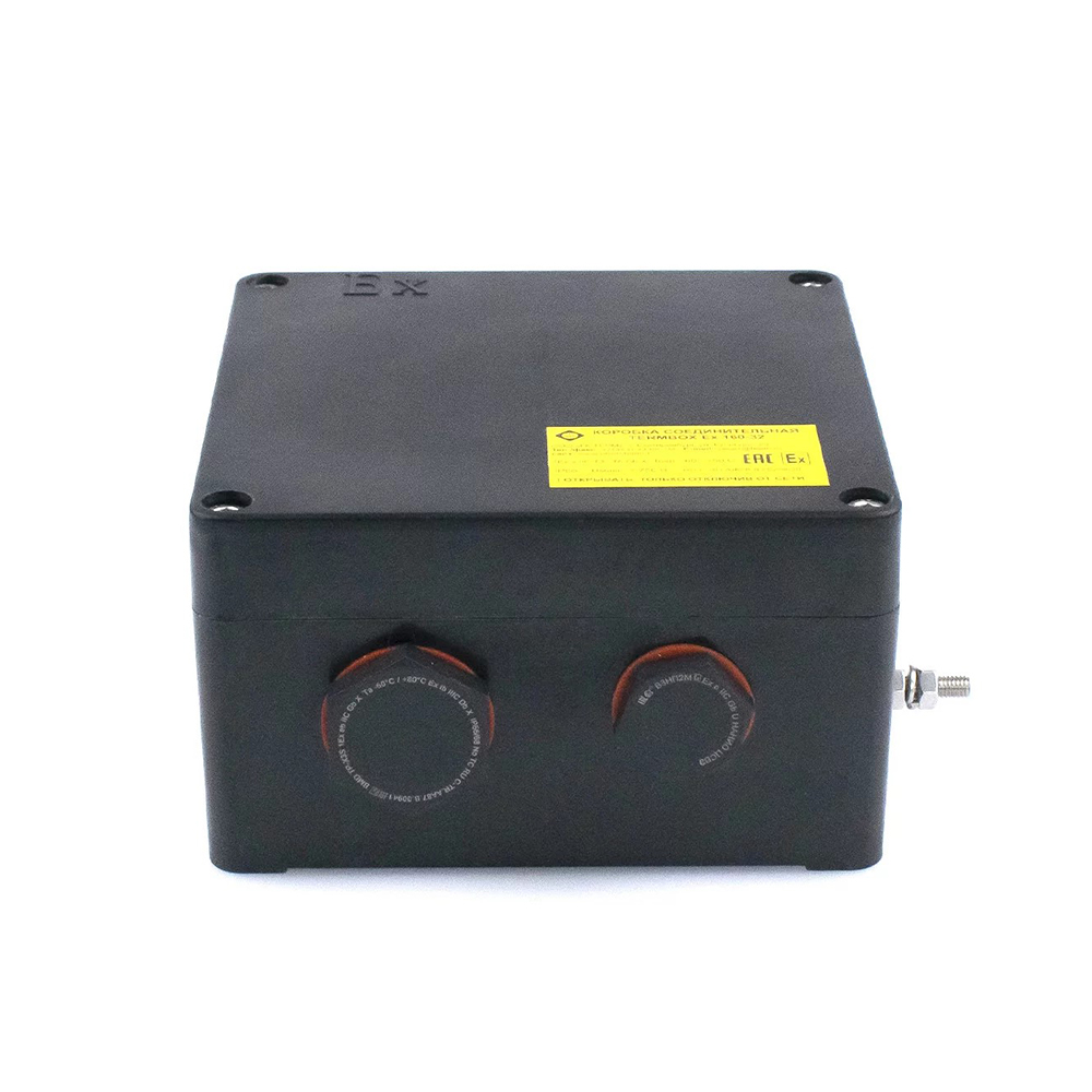Extherm TermBox Ex 160-32 Коробка соединительная без опоры для соединения и разветвления кабелей нагревательных саморегулирующихся 160*160*92 мм, УХЛ1, IP66, 1Ex e llC T6...T3GbX