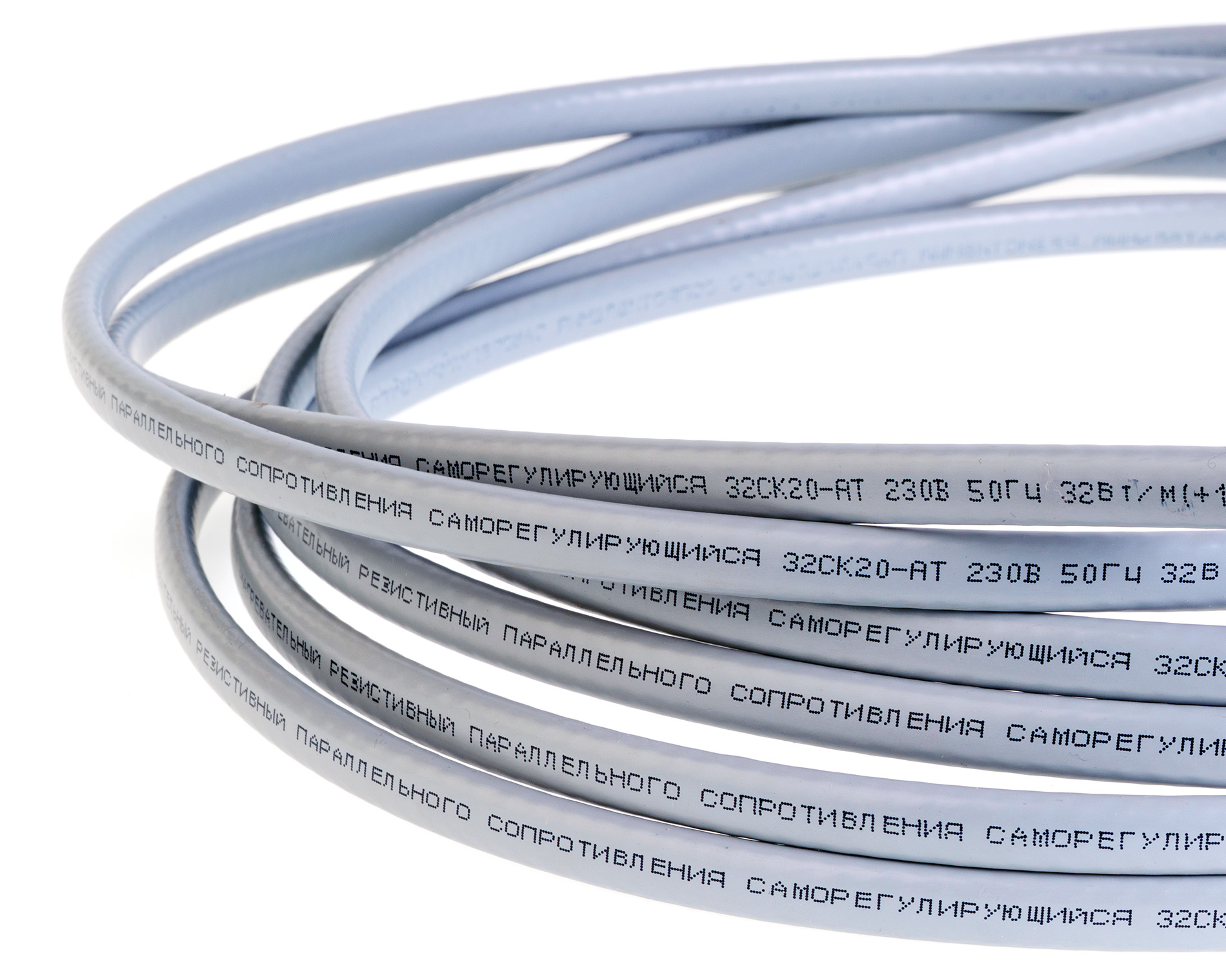 Extherm 32CK20-AT-400 нагревательный кабель саморегулирующийся строительного применения (кровли, трубы), 32 Вт/м, термопласт, катушка 400 м.