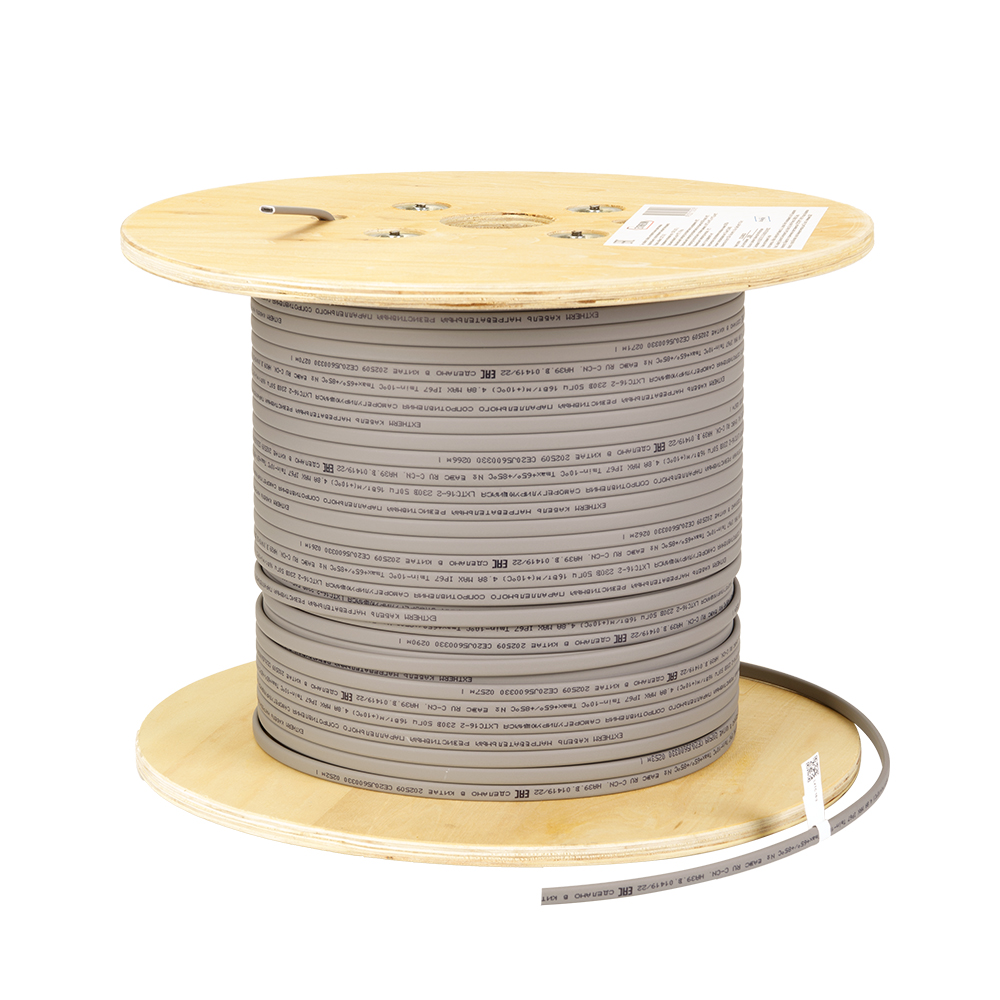 Extherm LXTC16-2-250 саморегулирующийся кабель неэкранированный для обогрева стальных трубопроводов катушка 250 м.