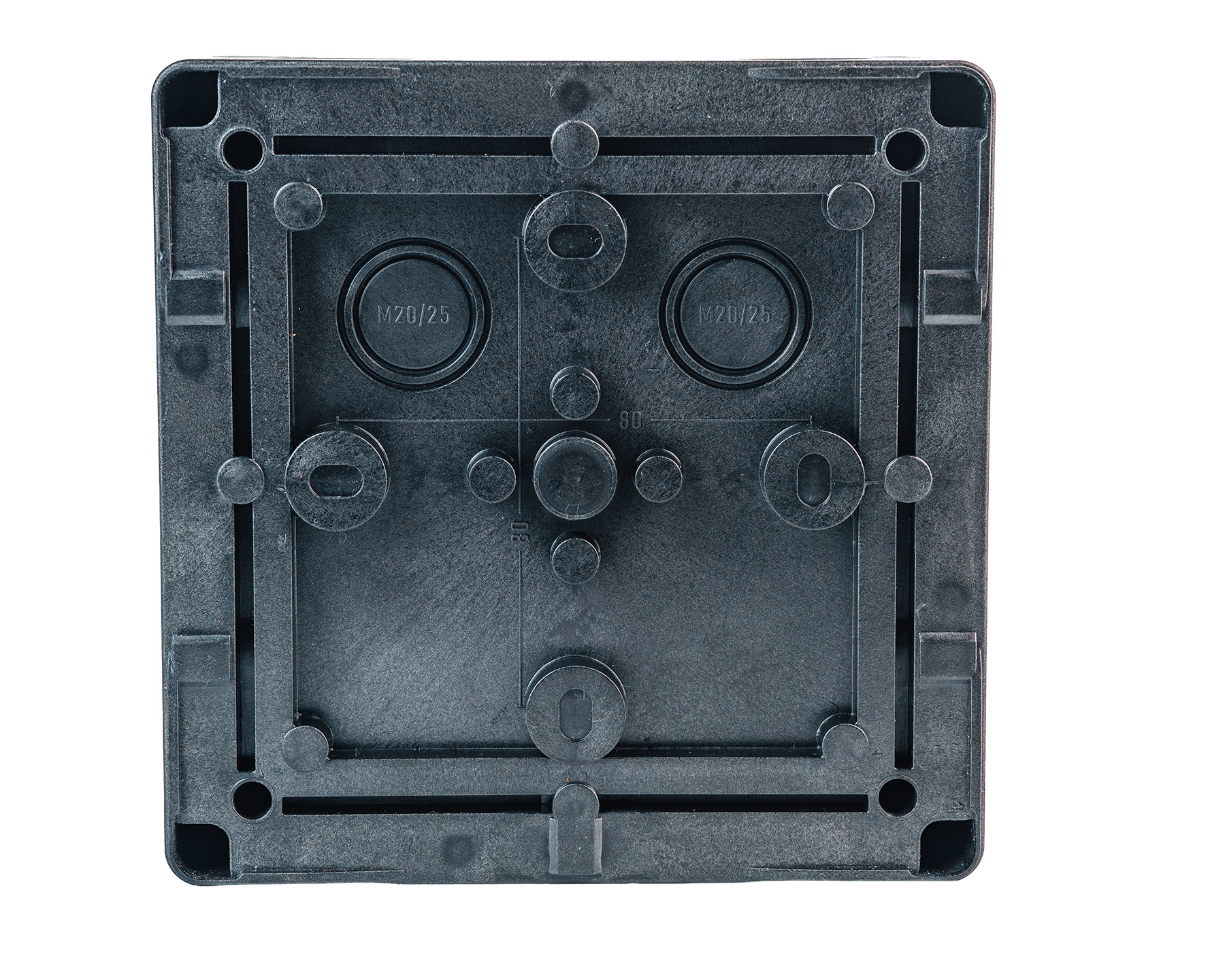 Extherm JB-100-BL коробка распределительная 140*140*76 мм IP 66, черная, в комплекте с клеммным рядом 10х10мм², 76А