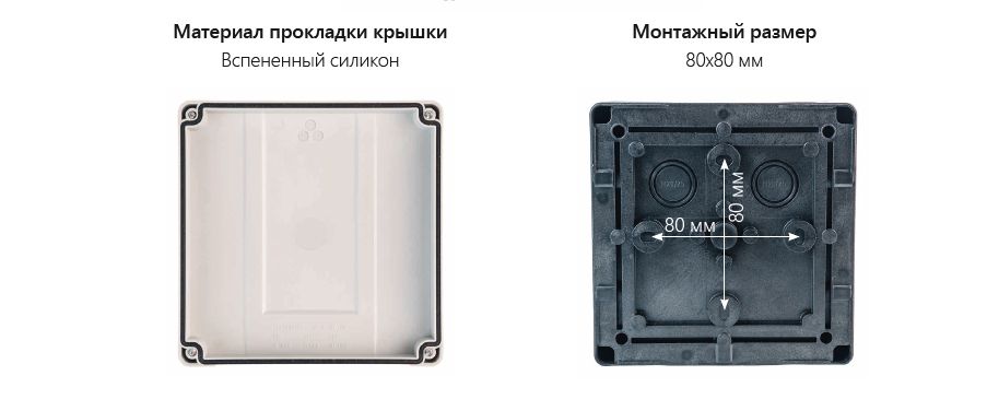 Extherm JB-100-BL коробка распределительная 140*140*76 мм IP 66, черная, в комплекте с клеммным рядом 10х10мм², 76А