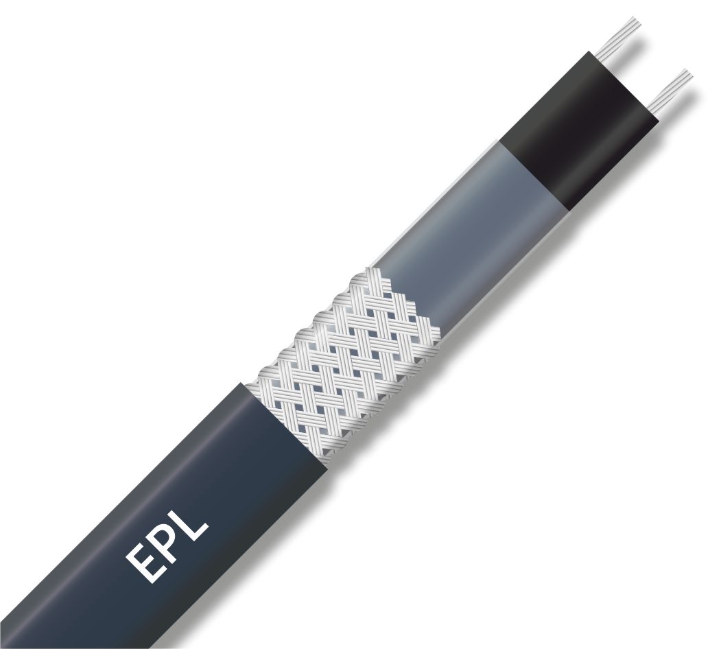 Extherm EPL-2CR Кабель нагревательный саморегулирующийся 80 Вт/м при 0°С в бетоне EPL-2CR (открытые площадки, подъездные пути, тротуары) , термопласт