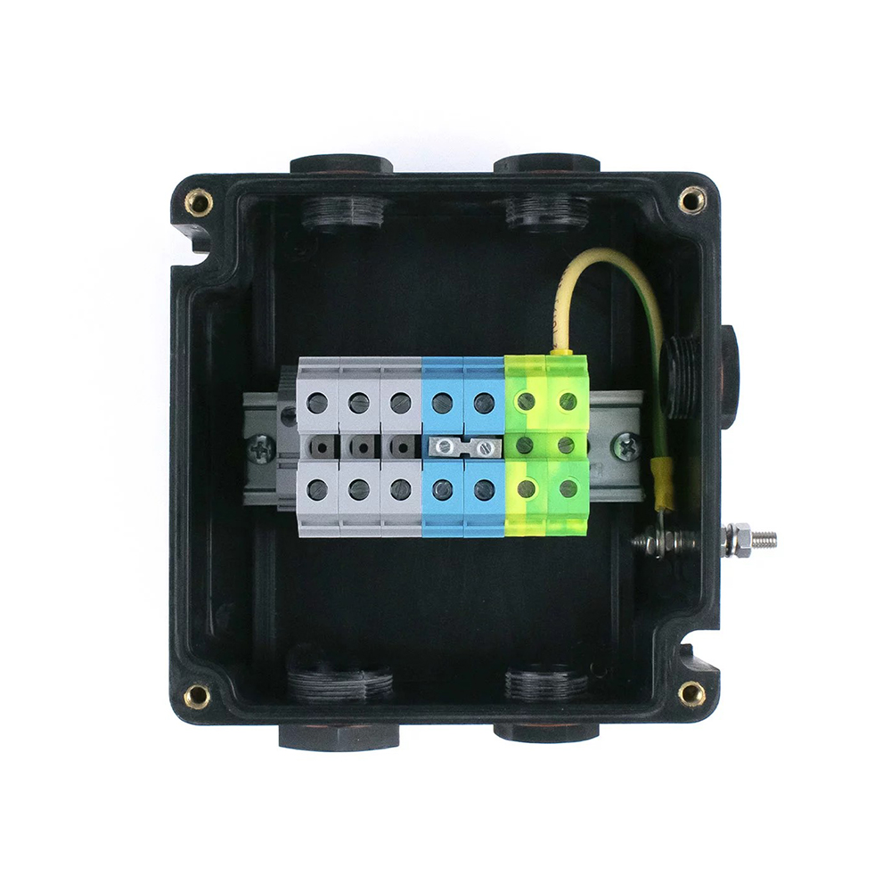 Extherm TermBox Ex 160-32 Коробка соединительная без опоры для соединения и разветвления кабелей нагревательных саморегулирующихся 160*160*92 мм, УХЛ1, IP66, 1Ex e llC T6...T3GbX