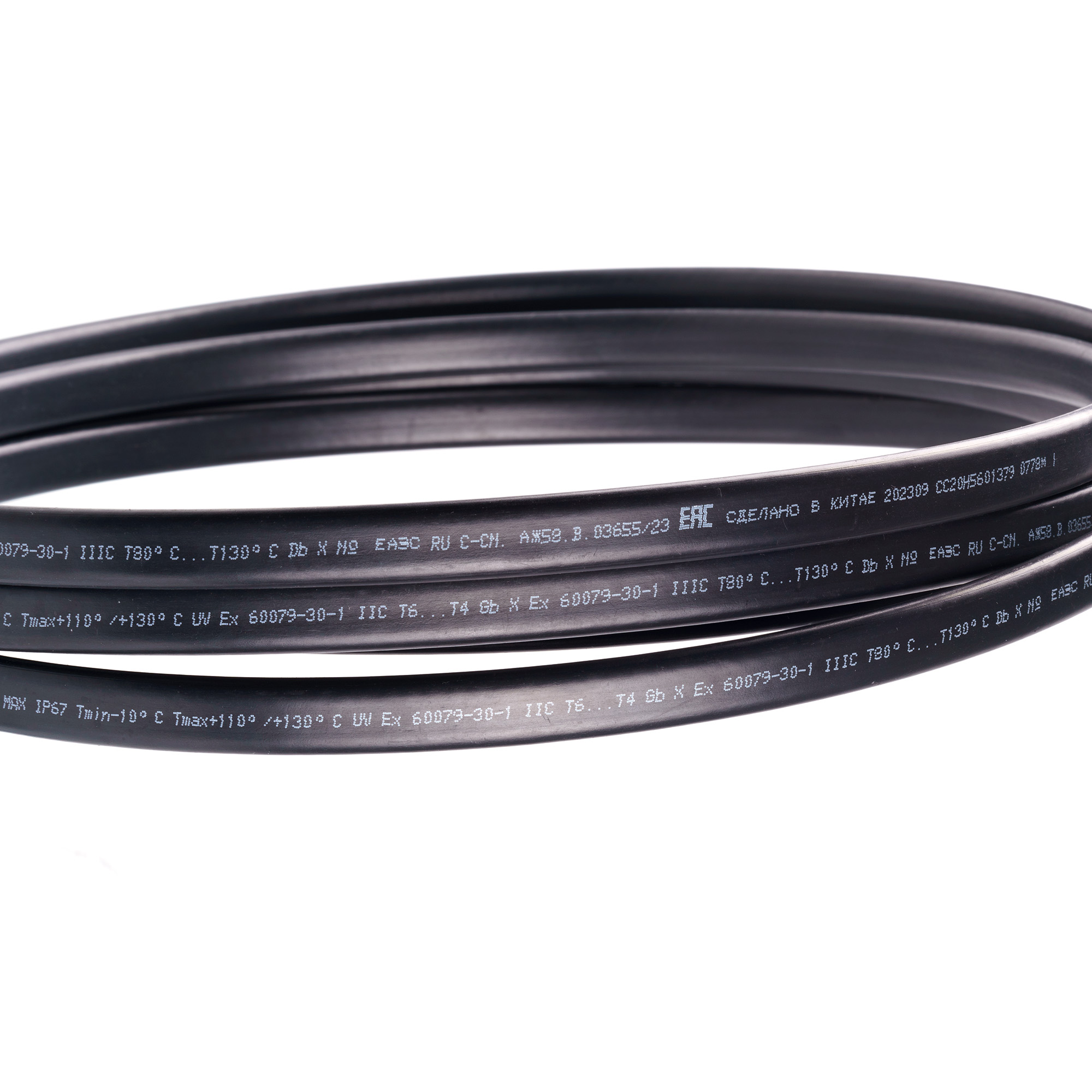 Extherm EPL-2CR-250 Кабель нагревательный саморегулирующийся 80 Вт/м при 0°С в бетоне (открытые площадки, подъездные пути, тротуары), термопласт, катушка 250 м.