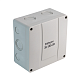 Extherm JB-100-GR коробка распределительная 140*140*76 мм IP 66, черная, в комплекте с клеммным рядом 10х10 мм², 76А
