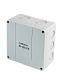 Extherm JB-100-GR коробка распределительная 140*140*76 мм IP 66, черная, в комплекте с клеммным рядом 10х10 мм², 76А