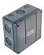 Extherm JB-100-BL коробка распределительная 140*140*76 мм IP 66, черная, в комплекте с клеммным рядом 10х10мм², 76А