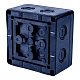 Extherm JB-60-BL Коробка распределительная, IP 66, черная, в комплекте с клеммным рядом 5х6 мм², 41А